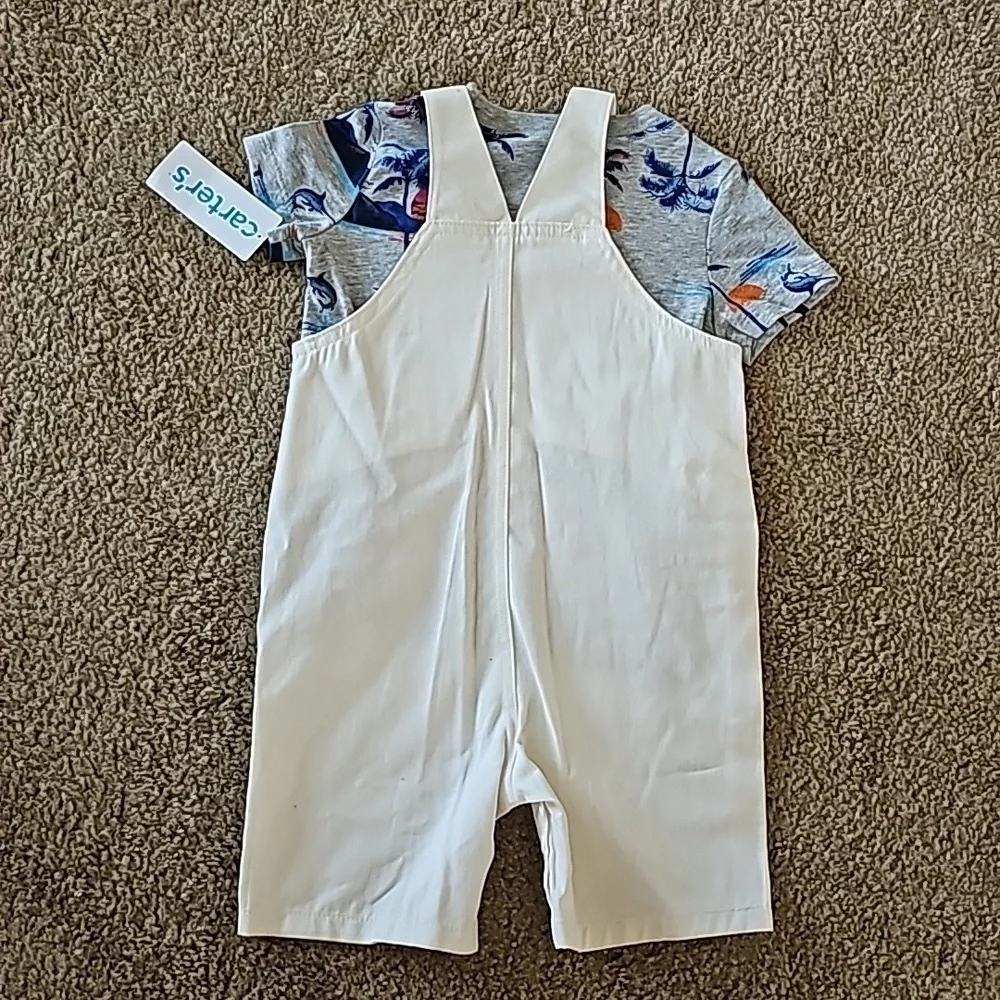 Carter's Baby Boys T-Shirt Shortall Set 24 Months